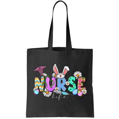 Nurse Life Stethoscope Nursing Cute Easter Bunny Tote Bag