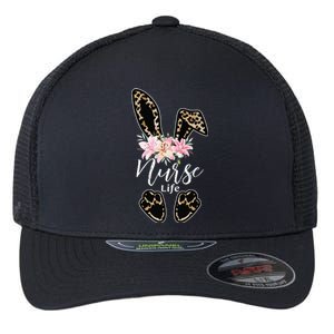 Nurse Life Stethoscope Nursing Cute Easter Bunny Easter Day Flexfit Unipanel Trucker Cap