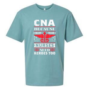 Nurse Life Shir.t, CNA Because Nurses Need Heroes Too Sueded Cloud Jersey T-Shirt