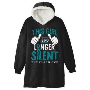 No Longer Silent Sexual Assault Awareness Gifts Survivor Hooded Wearable Blanket