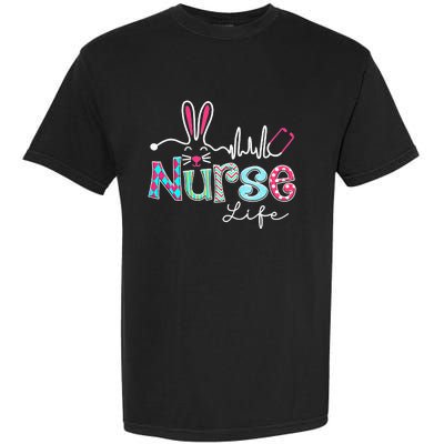 Nurse Life Stethoscope Nursing Cute Easter Bunny Easter Day Garment-Dyed Heavyweight T-Shirt