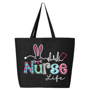 Nurse Life Stethoscope Nursing Cute Easter Bunny Easter Day 25L Jumbo Tote