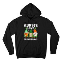 Nurses Love Shenanigans Irish Gnomes Nurse St Patricks Day Hoodie