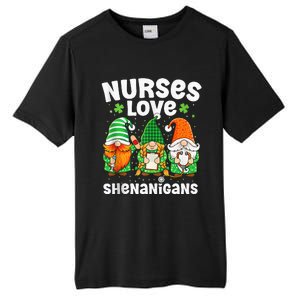 Nurses Love Shenanigans Irish Gnomes Nurse St Patricks Day Tall Fusion ChromaSoft Performance T-Shirt