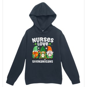 Nurses Love Shenanigans Irish Gnomes Nurse St Patricks Day Urban Pullover Hoodie