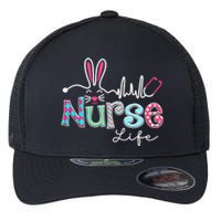 Nurse Life Stethoscope Nursing Cute Easter Bunny Easter Day Flexfit Unipanel Trucker Cap