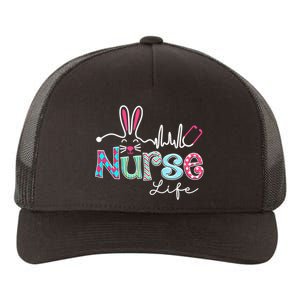 Nurse Life Stethoscope Nursing Cute Easter Bunny Easter Day Yupoong Adult 5-Panel Trucker Hat