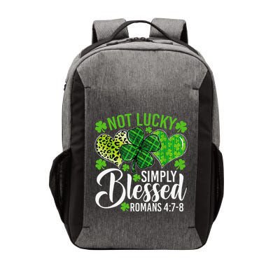 Not Lucky Simply Blessed Christian Shamrocks St Patricks Day Gift Vector Backpack