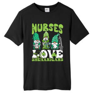 Nurses Love Shenanigans Gnome St Patricks Day Nurse Tall Fusion ChromaSoft Performance T-Shirt