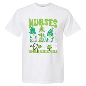 Nurses Love Shenanigans Gnome St Patricks Day Nurse Garment-Dyed Heavyweight T-Shirt