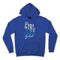 No Longer Silent Sexual Assault Awareness Funny Gift Survivor Gift Hoodie