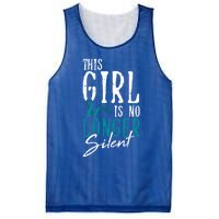 No Longer Silent Sexual Assault Awareness Funny Gift Survivor Gift Mesh Reversible Basketball Jersey Tank