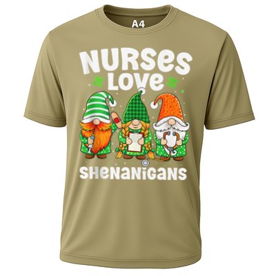Nurses Love Shenanigans Irish Gnomes Nurse St Patricks Day Performance Shirt