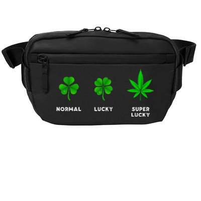 Normal Lucky Super Lucky Shamrock Weed Leaf St. Patricks Day Crossbody Pack