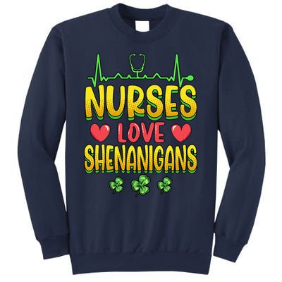 Nurses Love Shenanigans Saint Patricks Day Sweatshirt