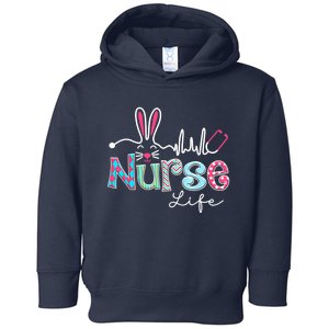 Nurse Life Stethoscope Nursing Cute Easter Bunny Easter Day Toddler Hoodie