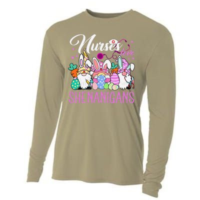 Nurses Love Shenanigans Tee Gnome Easter Day Nurse Cooling Performance Long Sleeve Crew