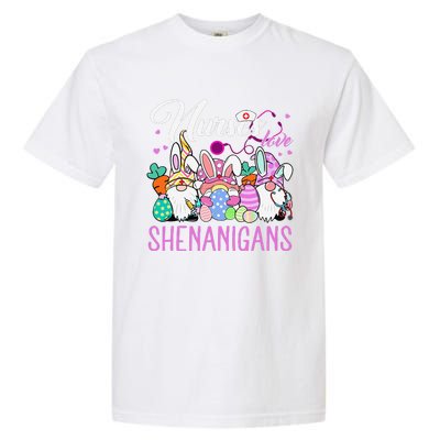 Nurses Love Shenanigans Tee Gnome Easter Day Nurse Garment-Dyed Heavyweight T-Shirt