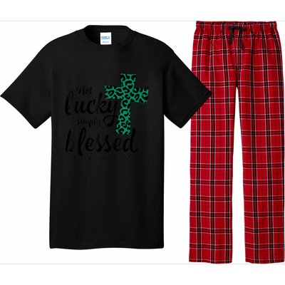 Not Lucky Simply Blessed Christian St Patricks Day Irish Pajama Set