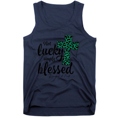 Not Lucky Simply Blessed Christian St Patricks Day Irish Tank Top