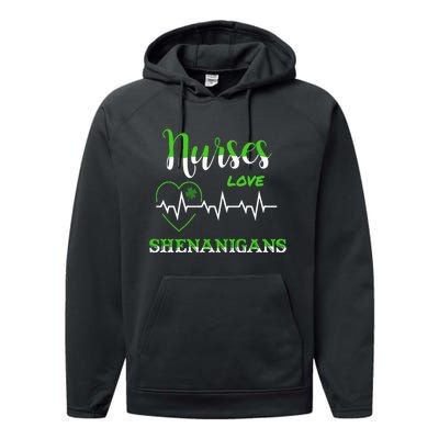 Nurses Love Shenanigans Performance Fleece Hoodie