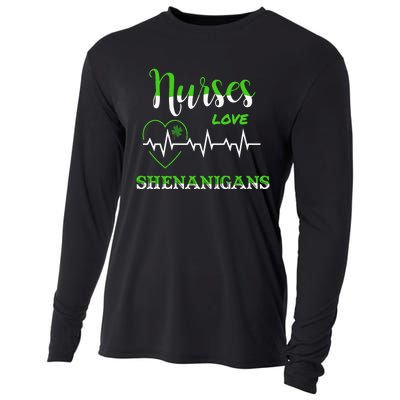 Nurses Love Shenanigans Cooling Performance Long Sleeve Crew