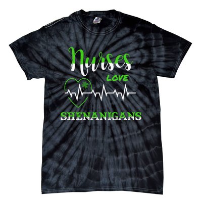 Nurses Love Shenanigans Tie-Dye T-Shirt