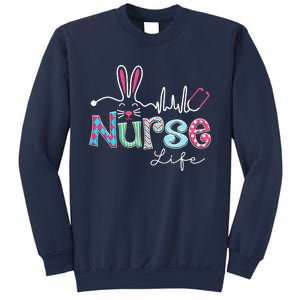 Nurse Life Stethoscope Nursing Cute Easter Bunny Easter Day Sweatshirt