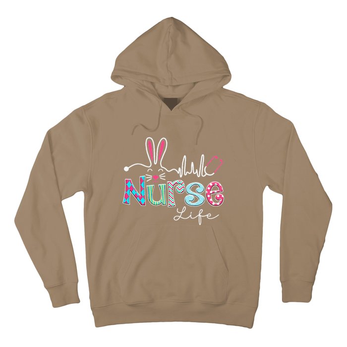 Nurse Life Stethoscope Nursing Cute Easter Bunny Easter Day Hoodie