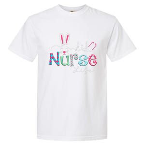 Nurse Life Stethoscope Nursing Cute Easter Bunny Easter Day Garment-Dyed Heavyweight T-Shirt