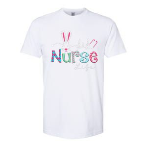 Nurse Life Stethoscope Nursing Cute Easter Bunny Easter Day Softstyle CVC T-Shirt