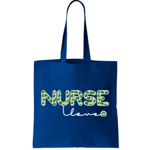 Nurse Love St Patricks Day Lucky Cow Print Gift Tote Bag