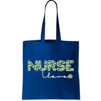 Nurse Love St Patricks Day Lucky Cow Print Gift Tote Bag