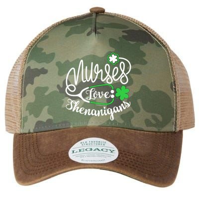 Nurses Love Shenanigans Gift Rn Funny St Pattys Day Lucky Nurse Cute Gift Legacy Tie Dye Trucker Hat