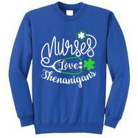 Nurses Love Shenanigans Gift Rn Funny St Pattys Day Lucky Nurse Cute Gift Sweatshirt