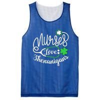 Nurses Love Shenanigans Gift Rn Funny St Pattys Day Lucky Nurse Cute Gift Mesh Reversible Basketball Jersey Tank