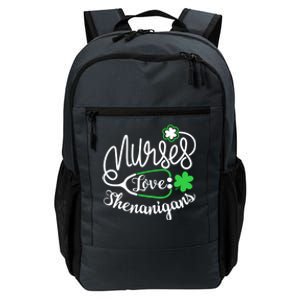 Nurses Love Shenanigans Gift Rn Funny St Pattys Day Lucky Nurse Cute Gift Daily Commute Backpack