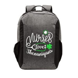 Nurses Love Shenanigans Gift Rn Funny St Pattys Day Lucky Nurse Cute Gift Vector Backpack