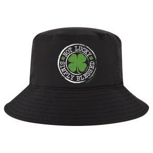 Not Lucky Simply Blessed Christian St Patricks Day Faith Cool Comfort Performance Bucket Hat