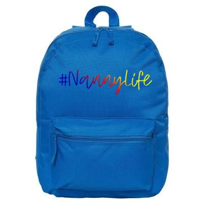 Nanny Life Sitter Grandma Gift #Nannylife Pride Cute Gift 16 in Basic Backpack