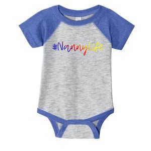 Nanny Life Sitter Grandma Gift #Nannylife Pride Cute Gift Infant Baby Jersey Bodysuit