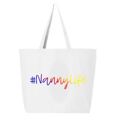 Nanny Life Sitter Grandma Gift #Nannylife Pride Cute Gift 25L Jumbo Tote