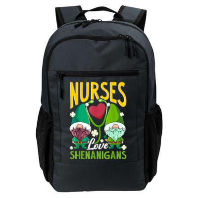 Nurses Love Shenanigans Gnome St Patricks Day Nurse Daily Commute Backpack