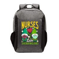 Nurses Love Shenanigans Gnome St Patricks Day Nurse Vector Backpack