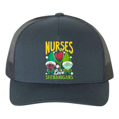 Nurses Love Shenanigans Gnome St Patricks Day Nurse Yupoong Adult 5-Panel Trucker Hat