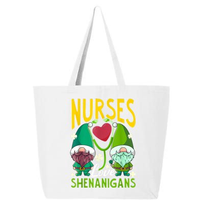 Nurses Love Shenanigans Gnome St Patricks Day Nurse 25L Jumbo Tote