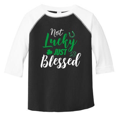 Not Lucky Simply Blessed Irish Lucky St PatrickS Day Gift Toddler Fine Jersey T-Shirt