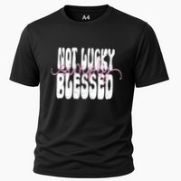 Not Lucky Simply Blessed Cute Gift Cooling Performance Crew T-Shirt