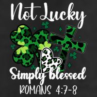 Not Lucky Simply Blessed St PatrickS Day Adult Drive Performance Visor