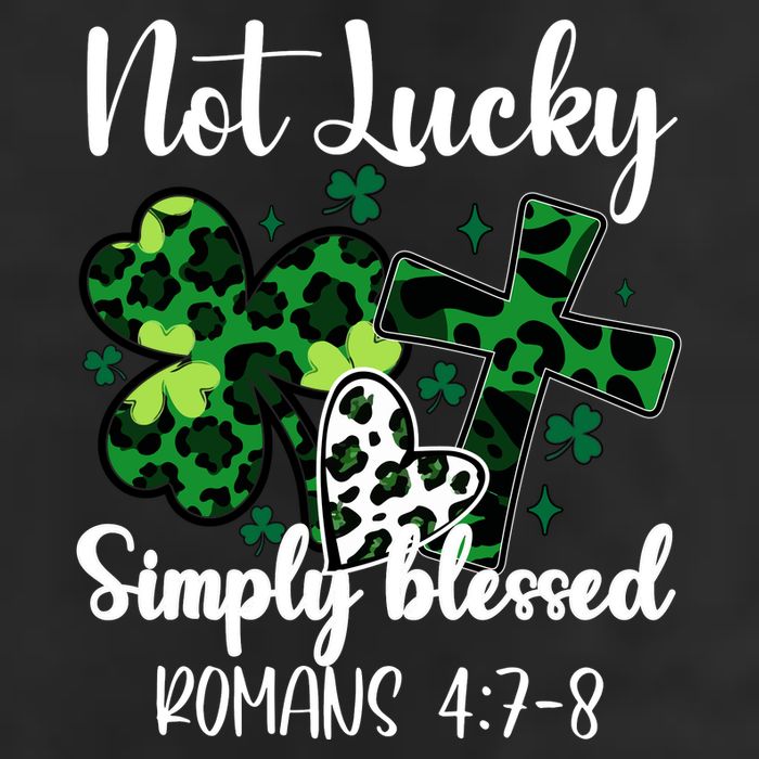 Not Lucky Simply Blessed St PatrickS Day Adult Drive Performance Visor
